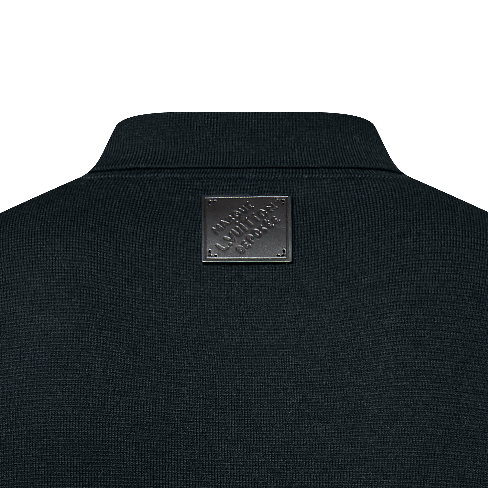 ニットブルゾン ウィズ レザーディテール